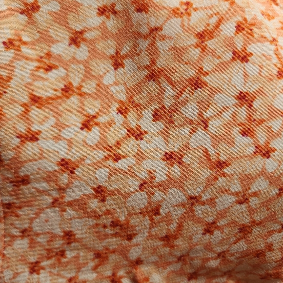 H&M Orange Floral Summer Crop Top Women's XL - Picture 5 of 6